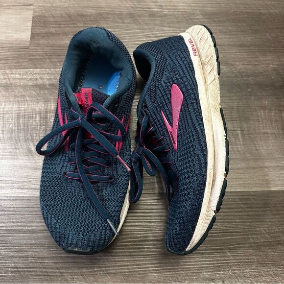 Brooks Women's Revel 3 Running Shoes blue navy size 8 - Picture 6 of 12